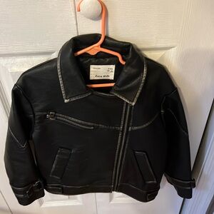 Kids faux leather jacket